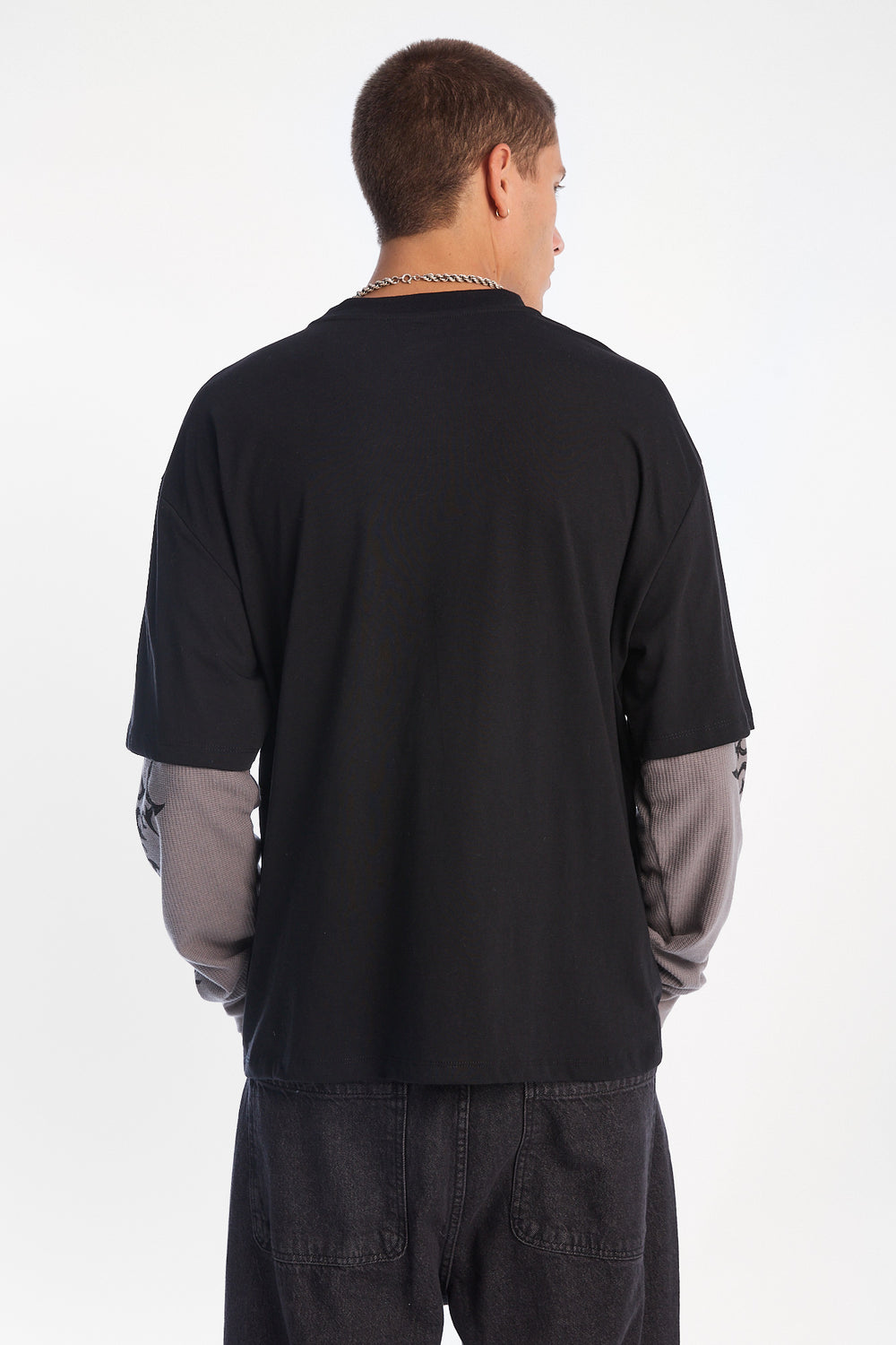 Arsenic Grim Reaper Long Sleeve 2-Fer Tee Arsenic Grim Reaper Long Sleeve 2-Fer Tee