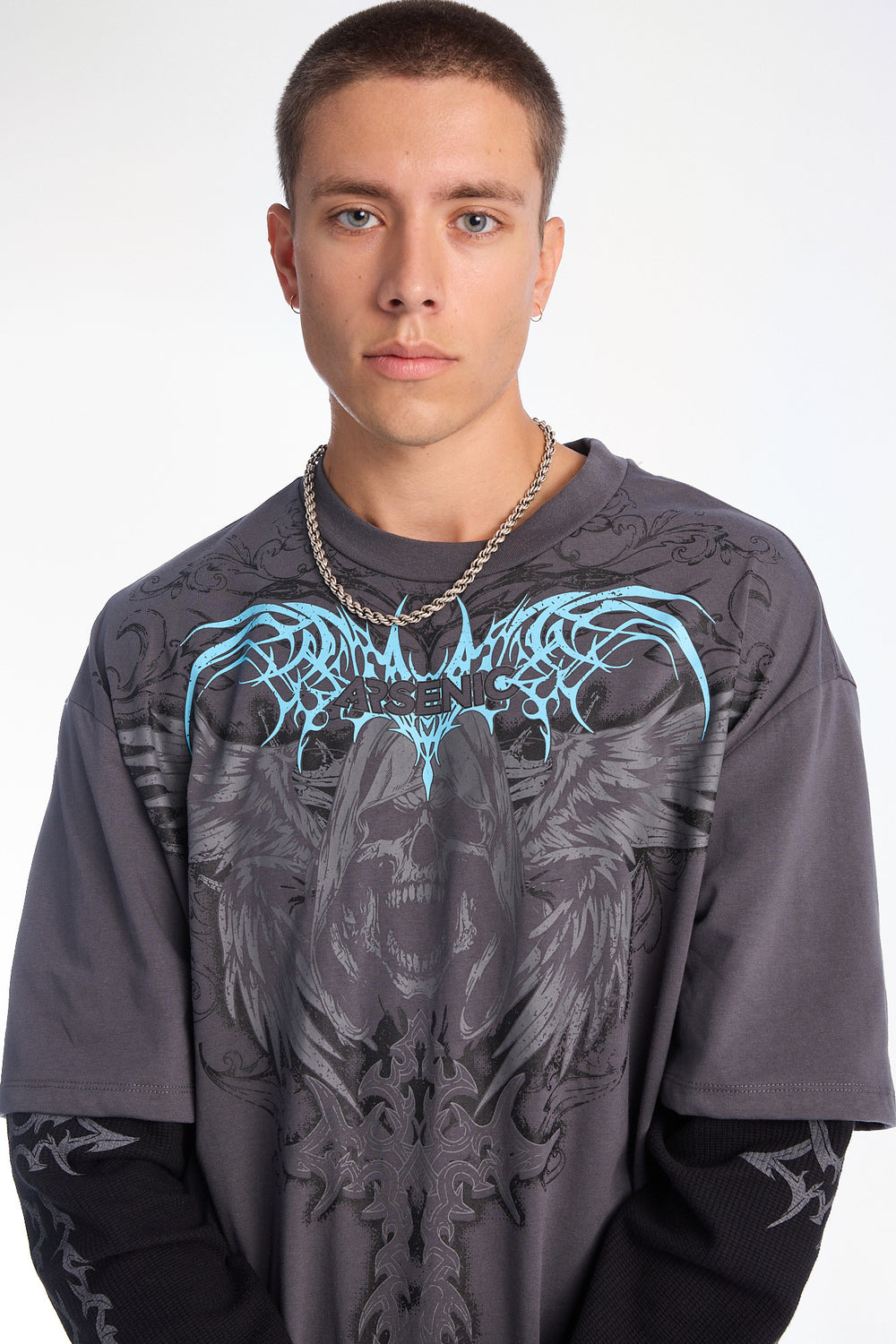 Arsenic Grim Reaper Long Sleeve 2-Fer Tee Arsenic Grim Reaper Long Sleeve 2-Fer Tee