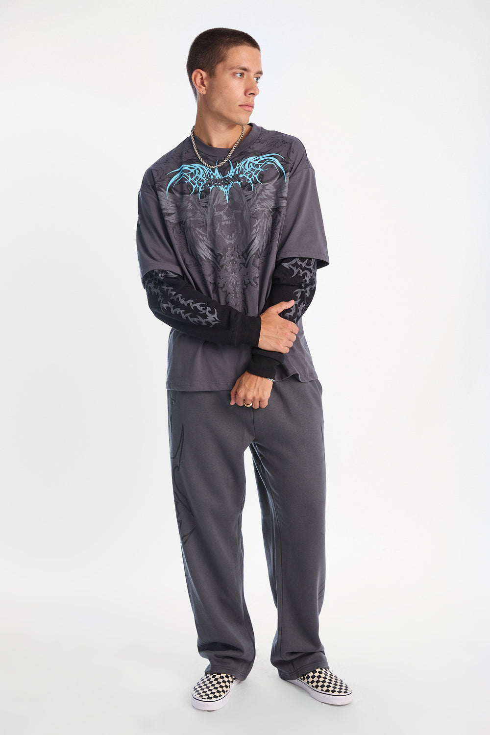Arsenic Grim Reaper Long Sleeve 2-Fer Tee Arsenic Grim Reaper Long Sleeve 2-Fer Tee