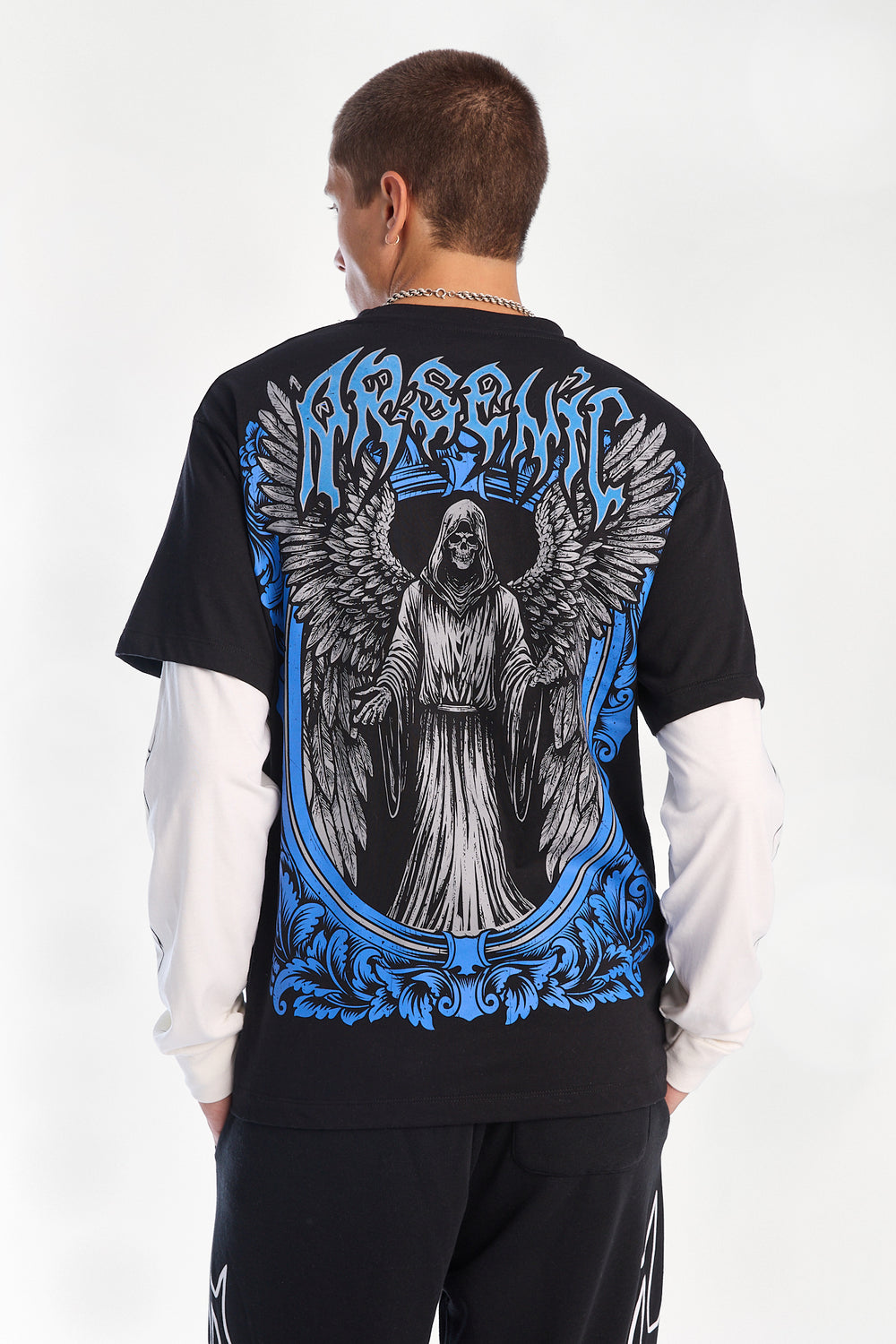 Arsenic Reaper Angel Long Sleeve 2-Fer Tee Arsenic Reaper Angel Long Sleeve 2-Fer Tee