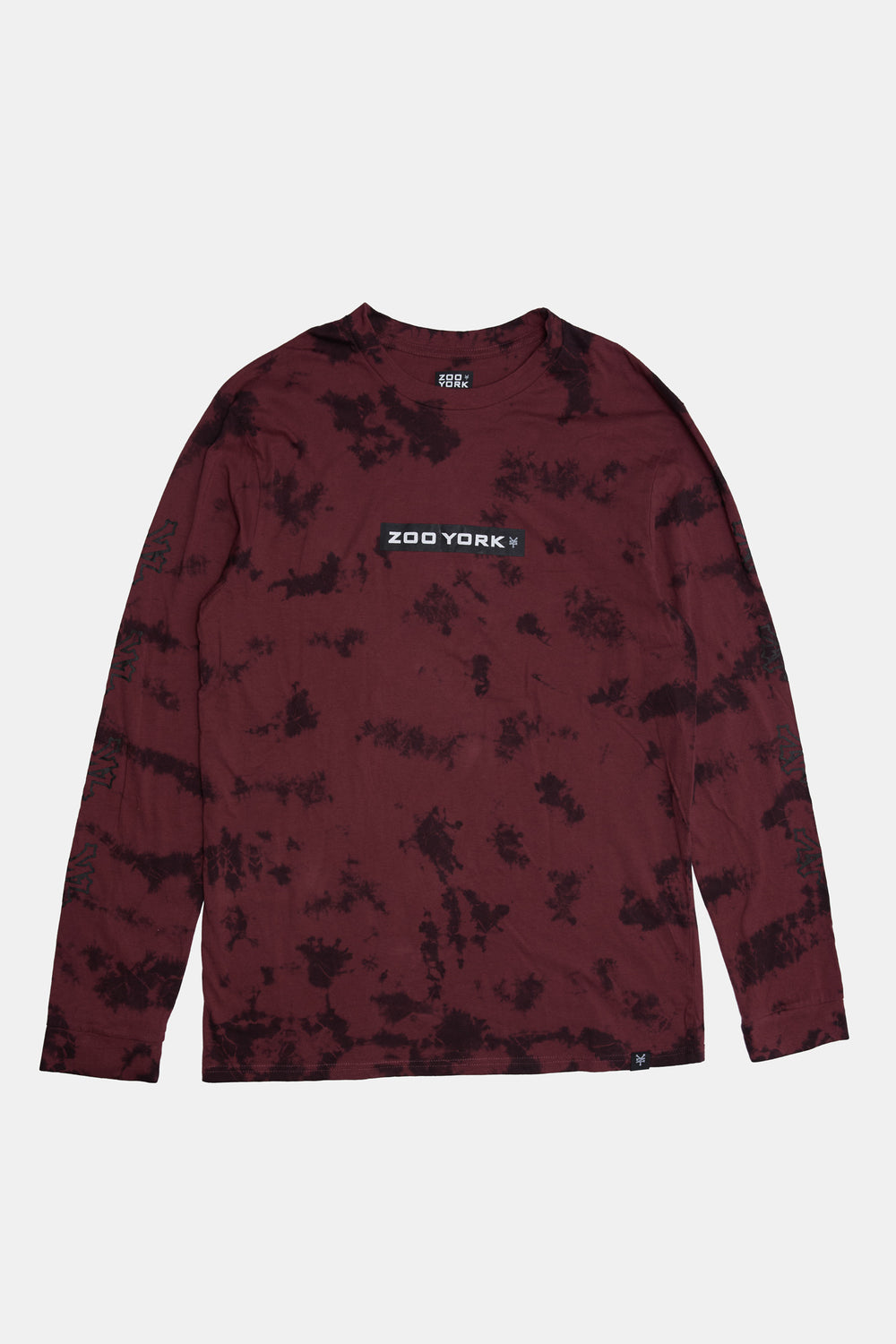 Zoo York Mens Box Logo Tie-Dye Long Sleeve Zoo York Mens Box Logo Tie-Dye Long Sleeve