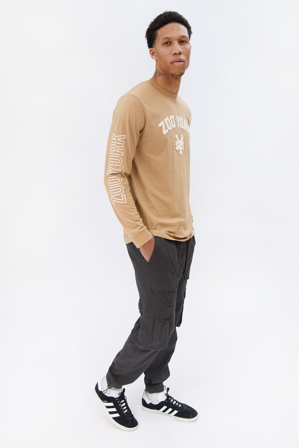 Zoo York Mens Puff Logo Long Sleeve Zoo York Mens Puff Logo Long Sleeve