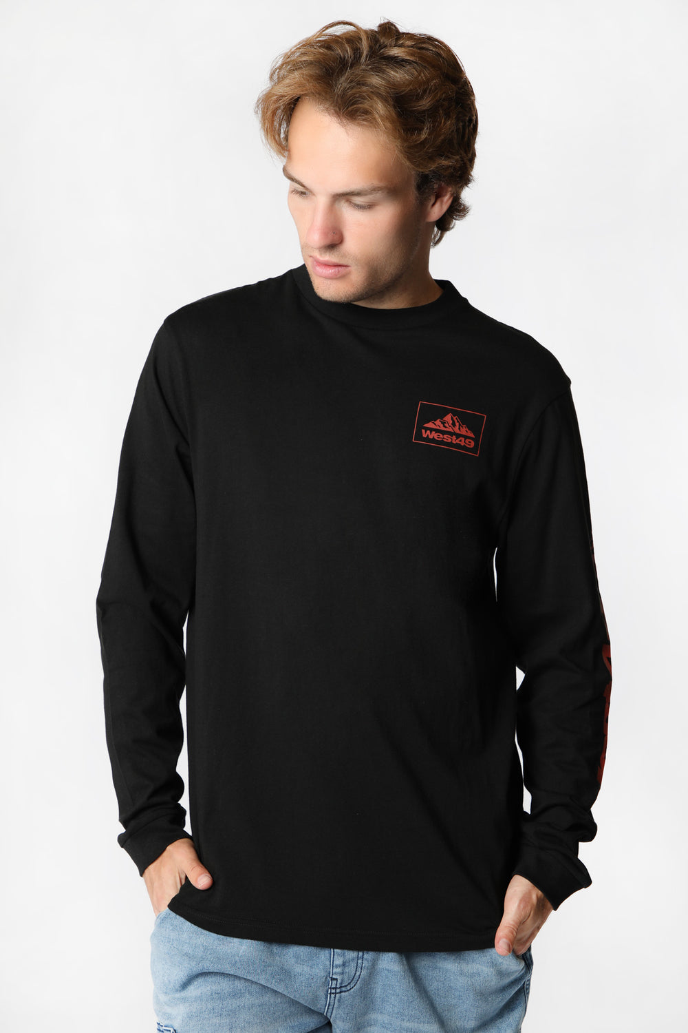 West49 Mens Mountain Long Sleeve Top West49 Mens Mountain Long Sleeve Top