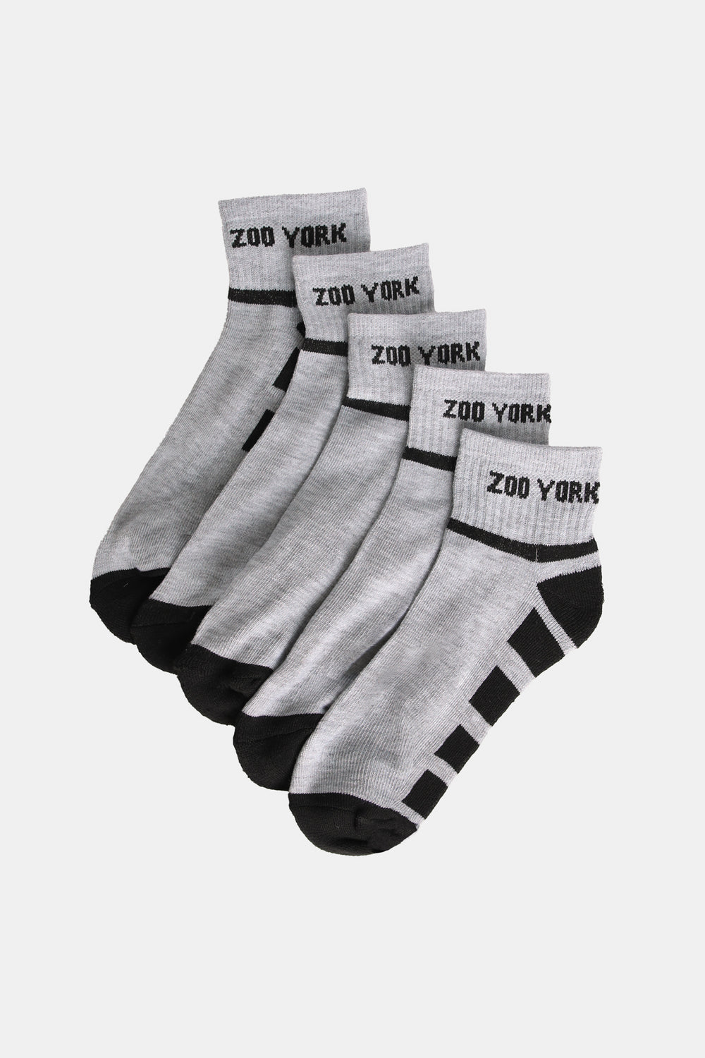 Zoo York Mens 5-Pack Logo Ankle Socks Zoo York Mens 5-Pack Logo Ankle Socks