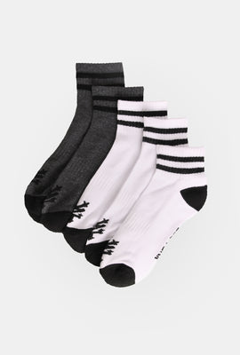 Zoo York Mens 5-Pack Athletic Ankle Socks