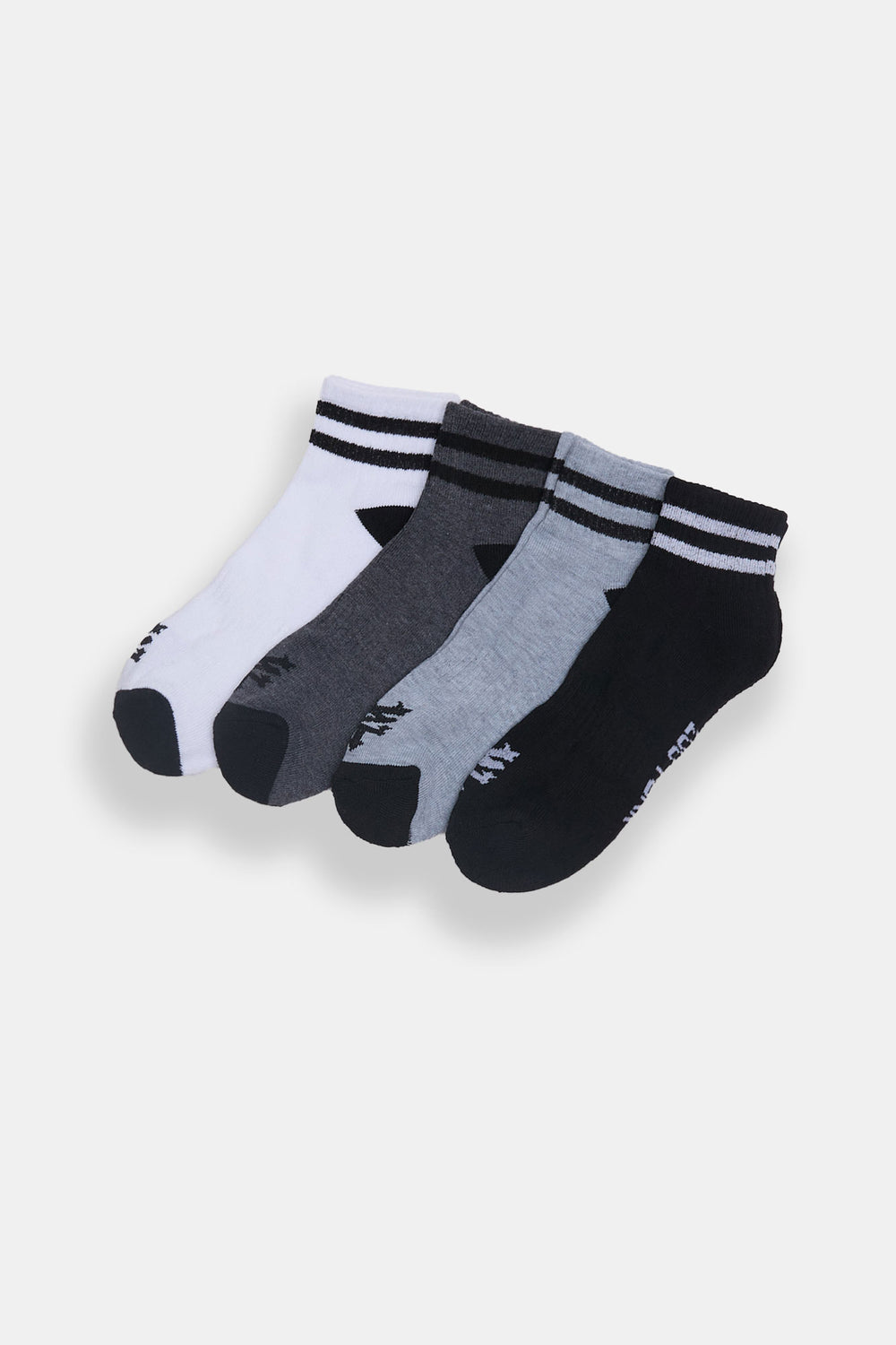 Zoo York Mens 4-Pack Athletic Ankle Socks Zoo York Mens 4-Pack Athletic Ankle Socks