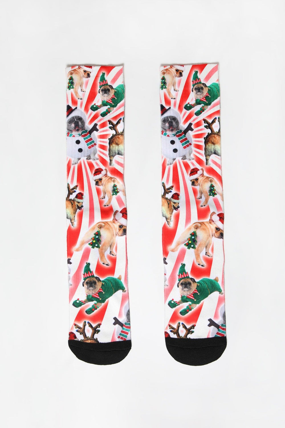 Zoo York Mens Holiday Dogs Crew Socks Multi