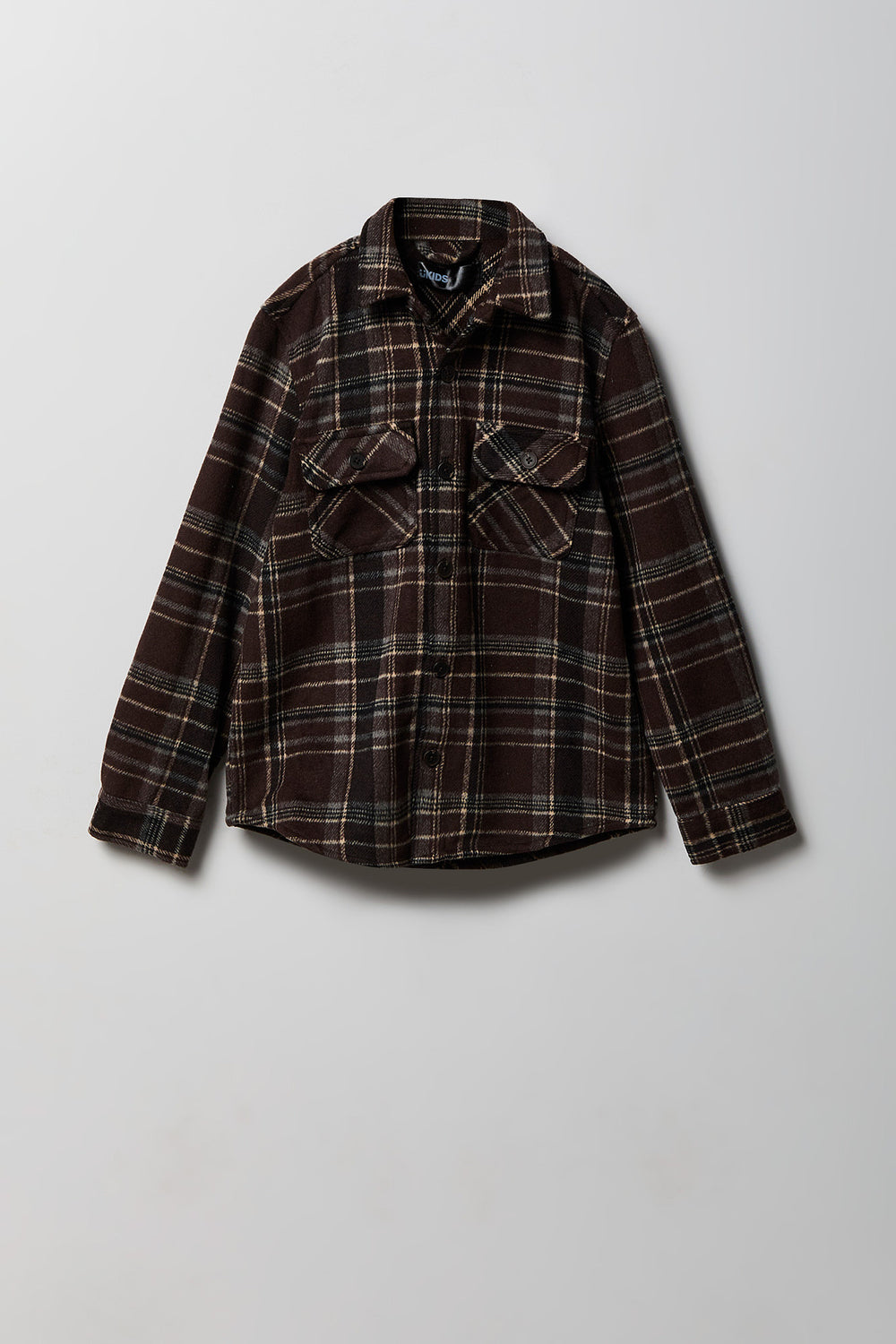 Youth Plaid Button-Up Shacket Youth Plaid Button-Up Shacket