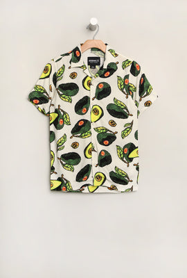 Arsenic Youth Avocado Button-Up