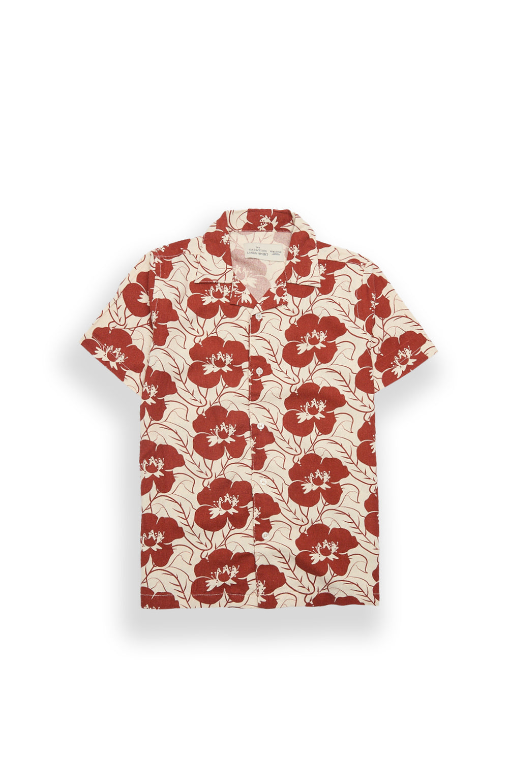 Youth Linen-Blend Floral Button-Up Shirt Youth Linen-Blend Floral Button-Up Shirt