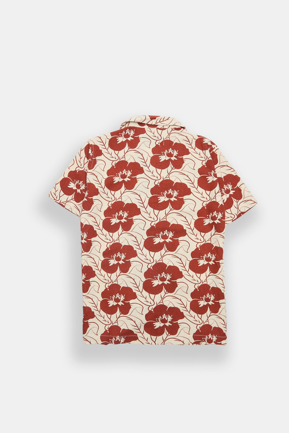 Youth Linen-Blend Floral Button-Up Shirt Youth Linen-Blend Floral Button-Up Shirt