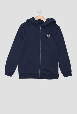 Zoo York Youth Embroidered Logo Zip-Up Hoodie