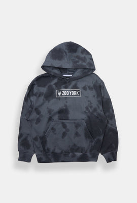 Haut à capuchon tie-dye à logo carré Zoo York junior