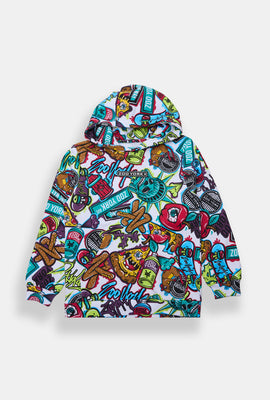 Zoo York Youth Graffiti Print Hoodie