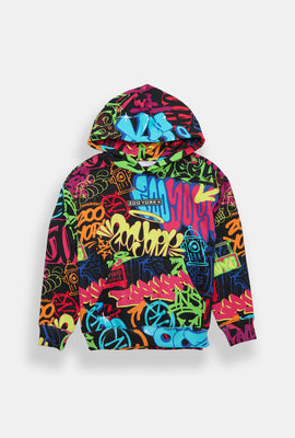 Zoo York Youth Graffiti Print Hoodie