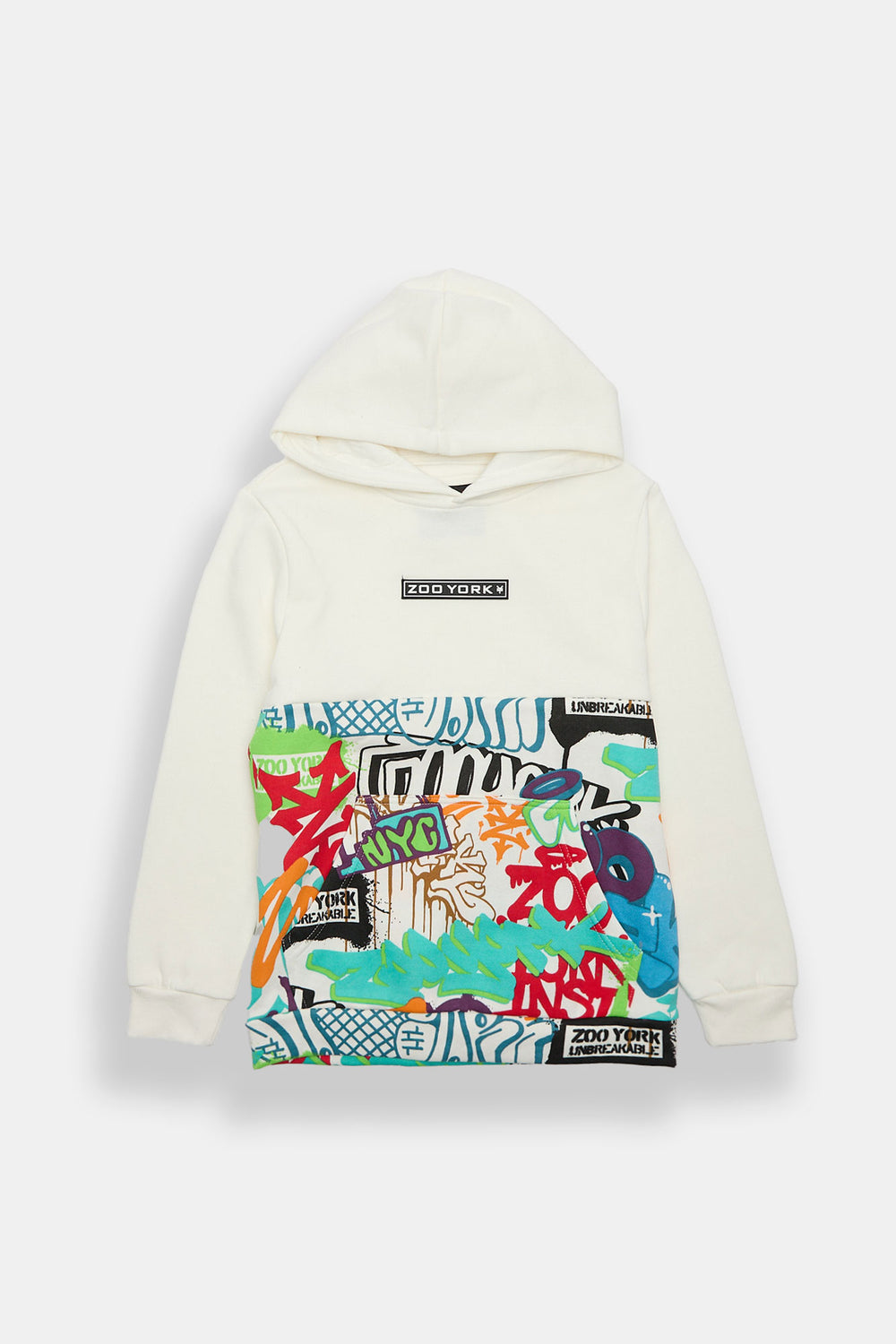 Zoo York Youth Graffiti Colour Block Hoodie Zoo York Youth Graffiti Colour Block Hoodie