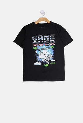 Youth Snoopy Game Over T-Shirt