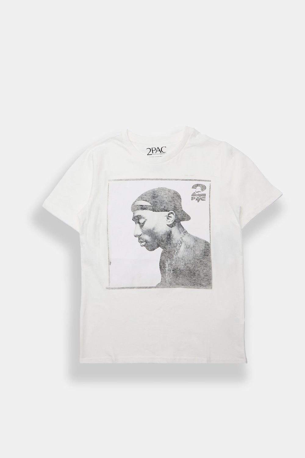 Youth 2Pac Portrait Graphic Tee Youth 2Pac Portrait Graphic Tee