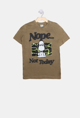 T-shirt imprimé Not Today Snoopy junior