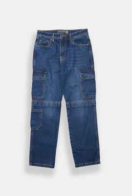 West49 Youth Faux Convertible Cargo Jeans