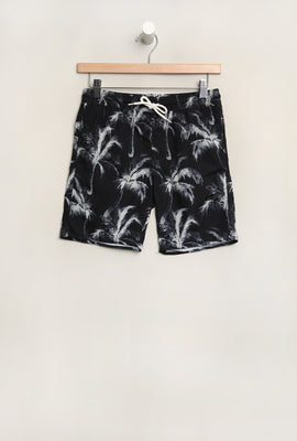 West49 Youth Palm Tree Printed Beach Shorts