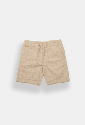 Short texturé à rayures junior 7 po