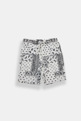 Arsenic Youth Bandana Print Mesh Shorts