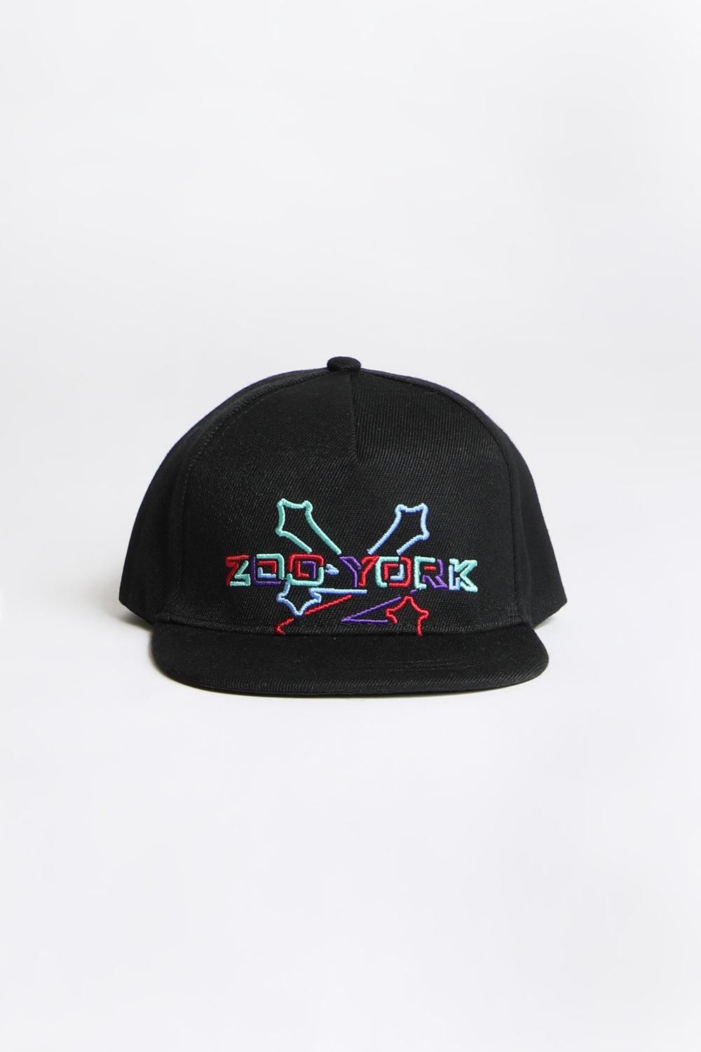Zoo York Youth 3D Embroidered Logo Flat Brim Hat Zoo York Youth 3D Embroidered Logo Flat Brim Hat