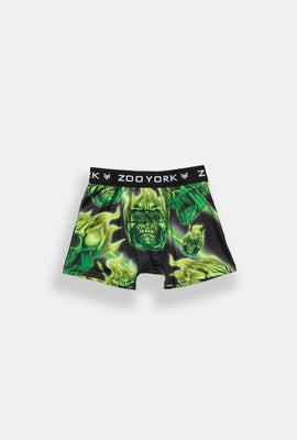 Zoo York Youth Green Skulls Boxer Brief