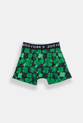Caleçon boxeur imprimé trèfles Zoo York junior