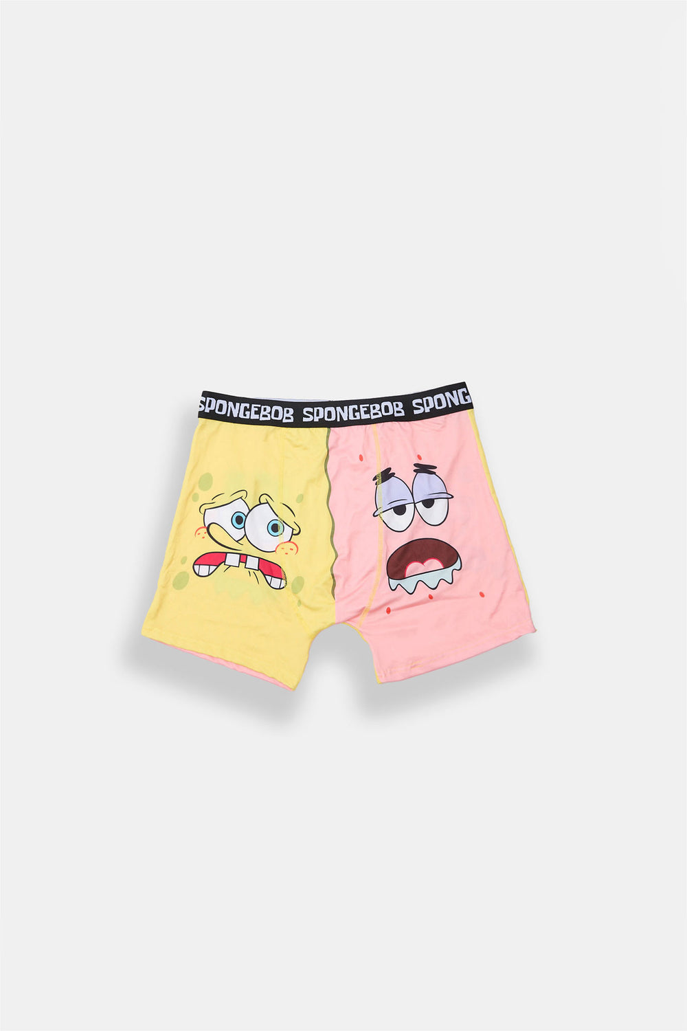 Caleçon boxeur moitié-moitié SpongeBob et Patrick junior Caleçon boxeur moitié-moitié SpongeBob et Patrick junior