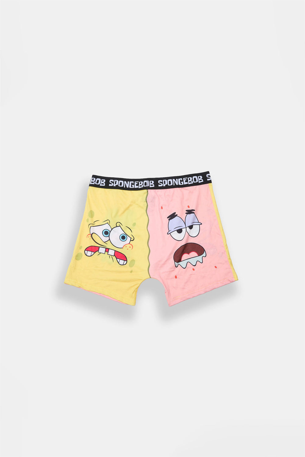 Caleçon boxeur moitié-moitié SpongeBob et Patrick junior Caleçon boxeur moitié-moitié SpongeBob et Patrick junior