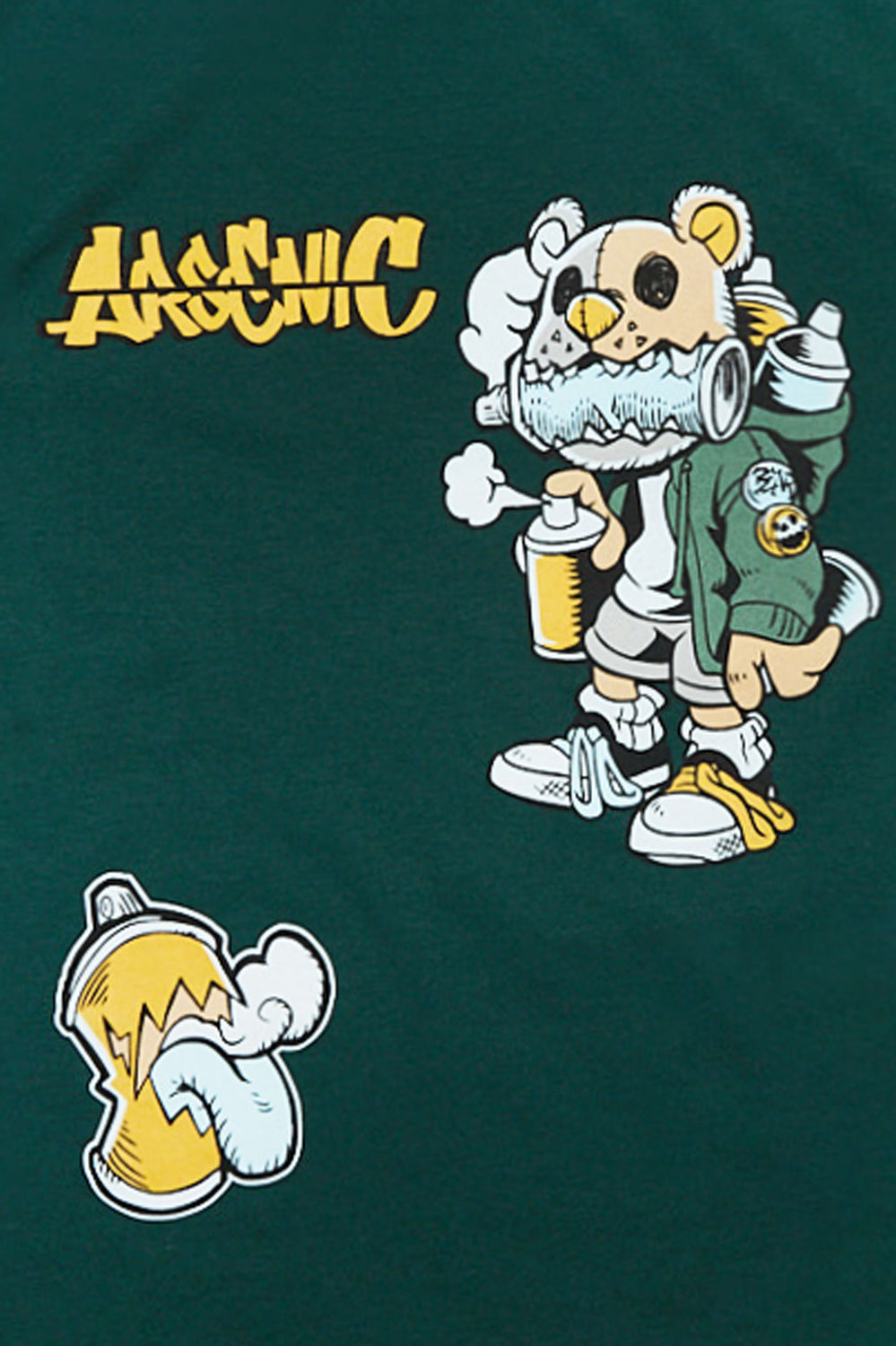 Arsenic Youth Graffiti Artist Bear Graphic Tee Arsenic Youth Graffiti Artist Bear Graphic Tee