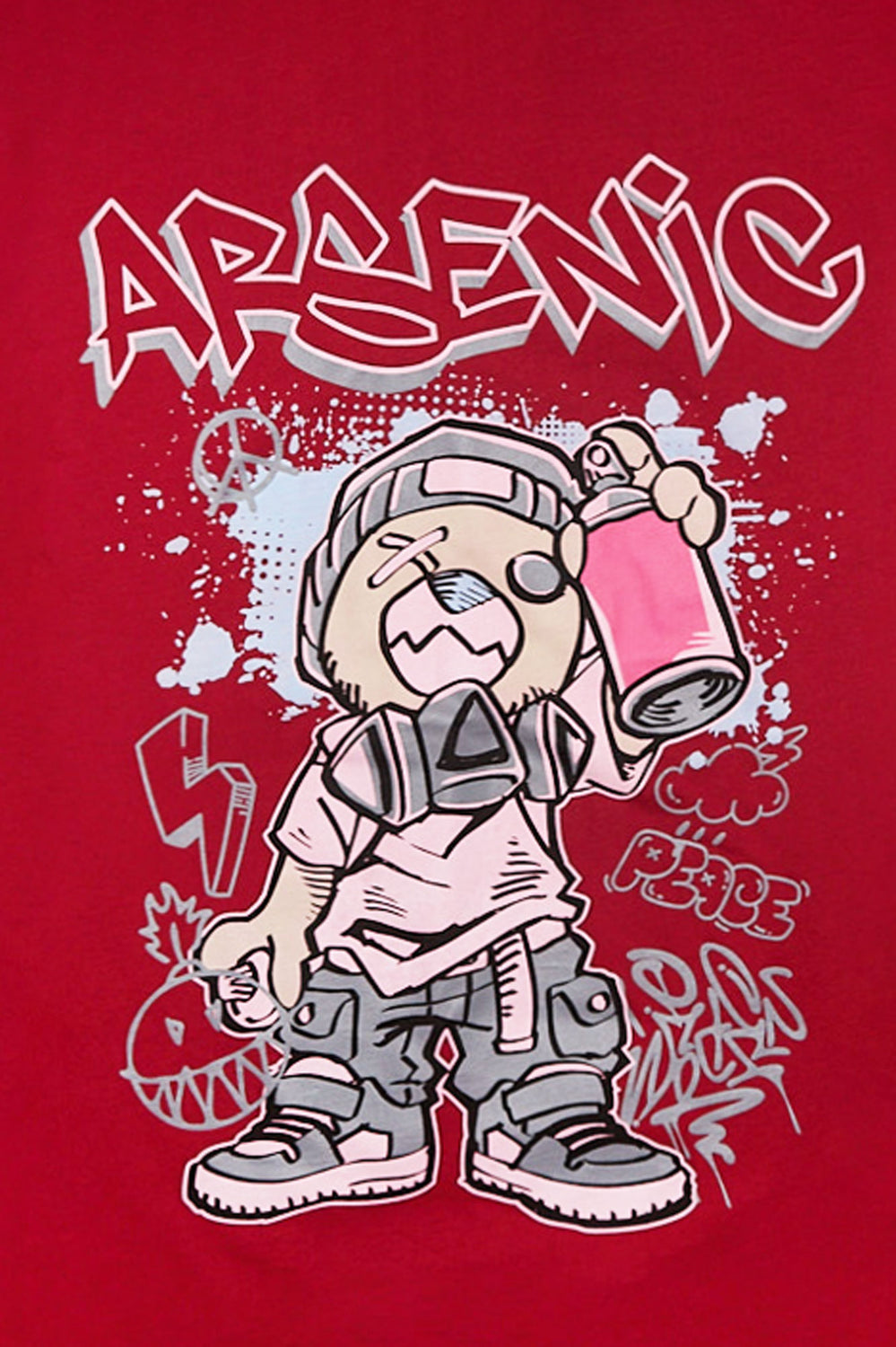 Arsenic Youth Graffiti Bear Graphic Tee Arsenic Youth Graffiti Bear Graphic Tee