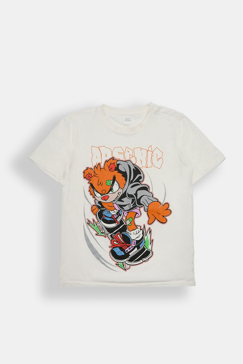 Arsenic Youth Skateboard Bear Graphic Tee Arsenic Youth Skateboard Bear Graphic Tee