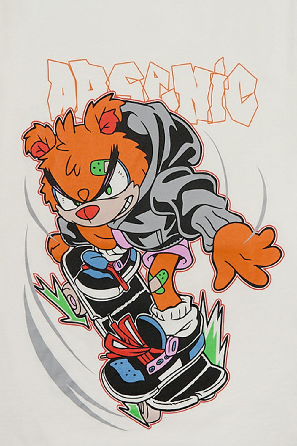 Arsenic Youth Skateboard Bear Graphic Tee Arsenic Youth Skateboard Bear Graphic Tee