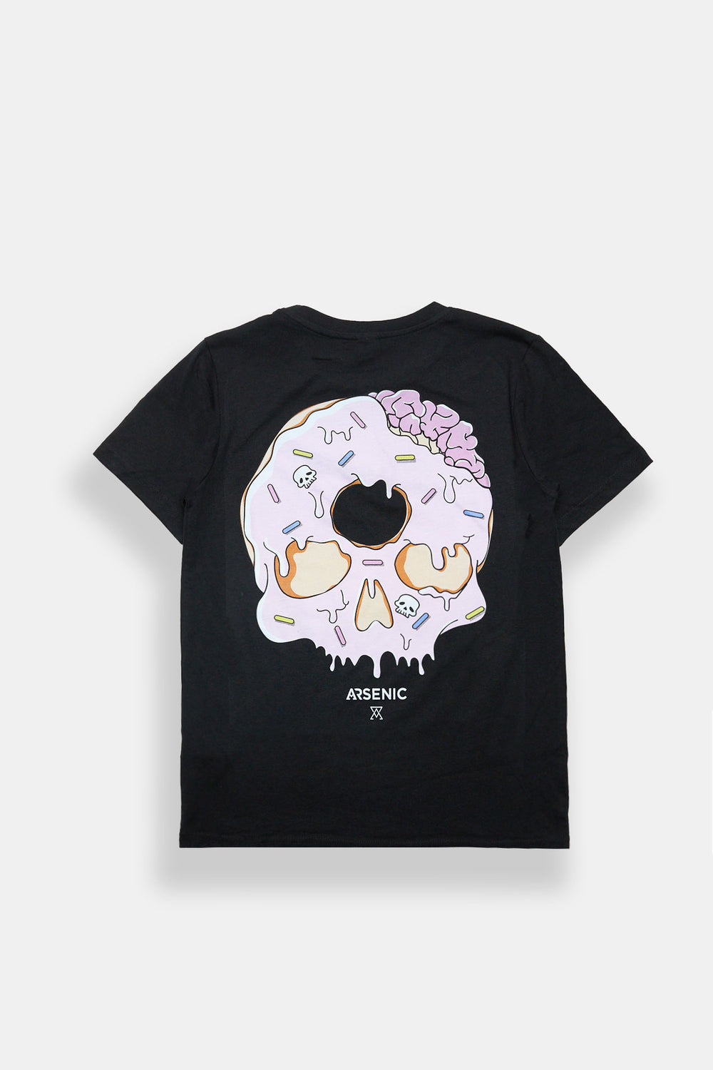 T-shirt imprimé crâne beignet Arsenic junior T-shirt imprimé crâne beignet Arsenic junior