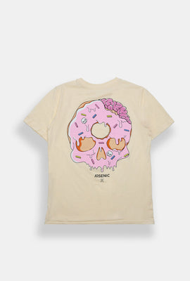 T-shirt imprimé crâne beignet Arsenic junior