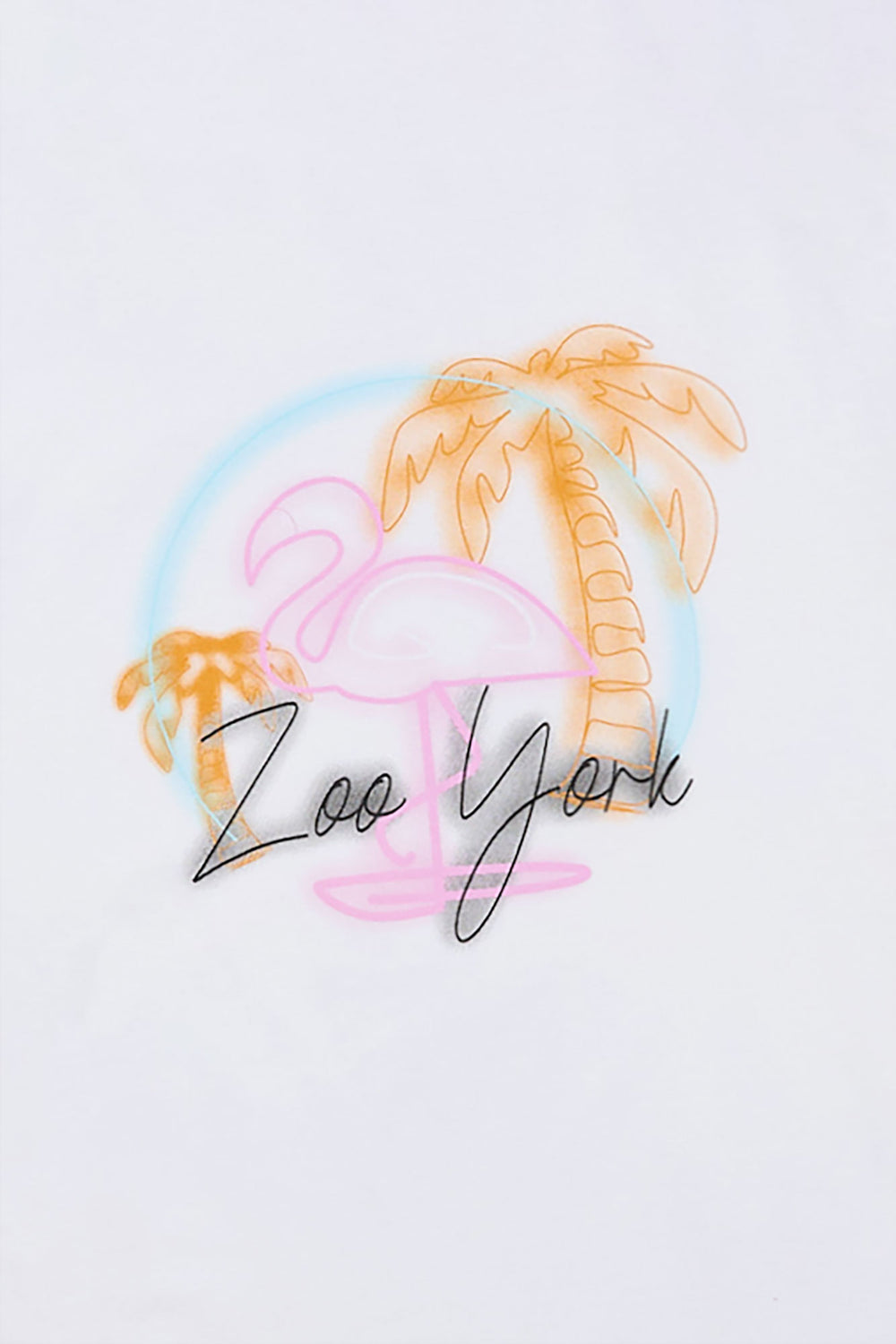 T-shirt imprimé flamant rose néon Zoo York junior T-shirt imprimé flamant rose néon Zoo York junior