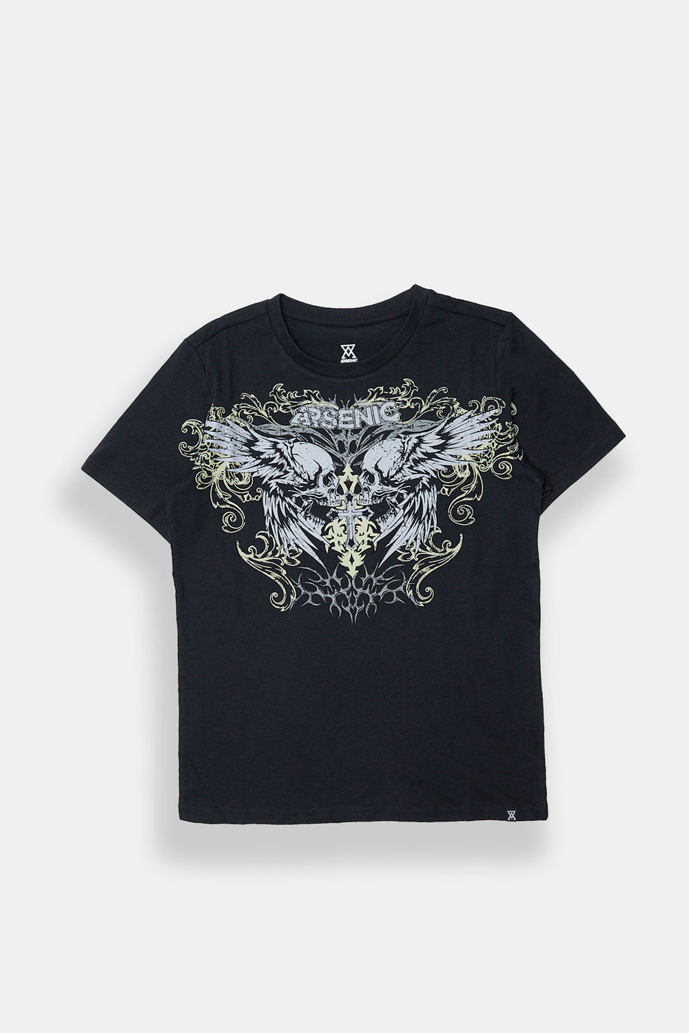 T-shirt imprimé crânes ailés Arsenic junior T-shirt imprimé crânes ailés Arsenic junior