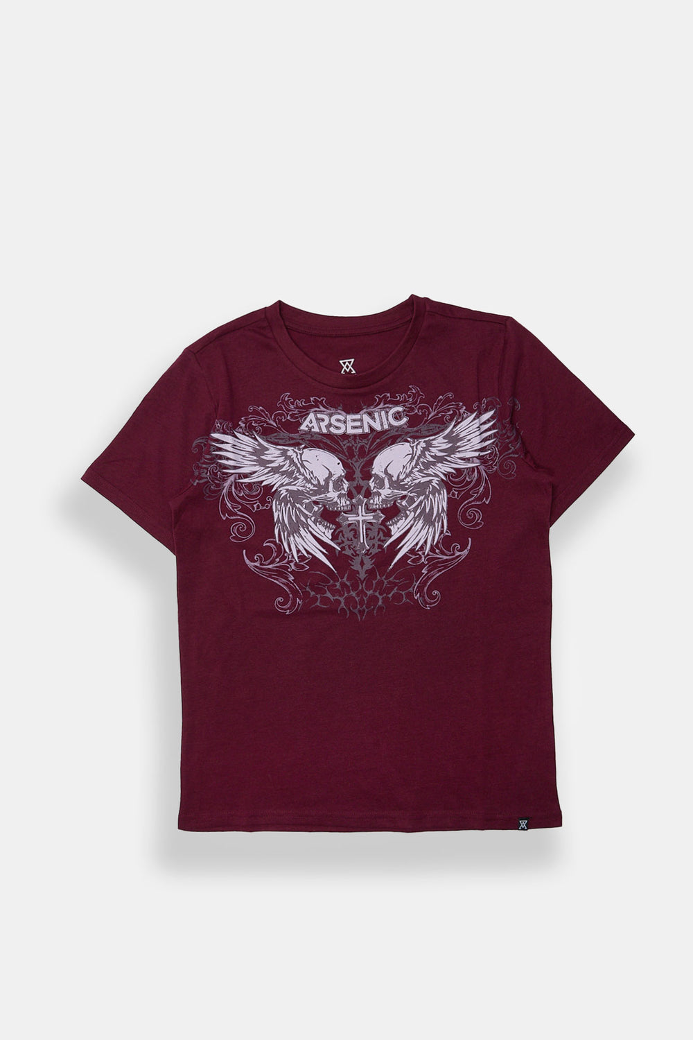 T-shirt imprimé crânes ailés Arsenic junior T-shirt imprimé crânes ailés Arsenic junior