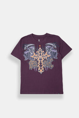 T-shirt imprimé faucheur croix Arsenic junior