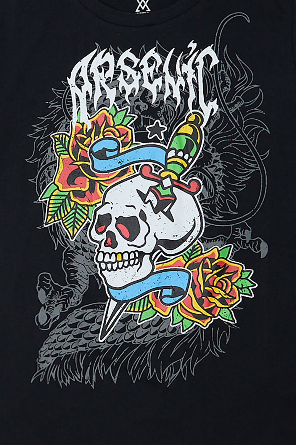 T-shirt imprimé crâne tatouage Arsenic junior T-shirt imprimé crâne tatouage Arsenic junior - West49