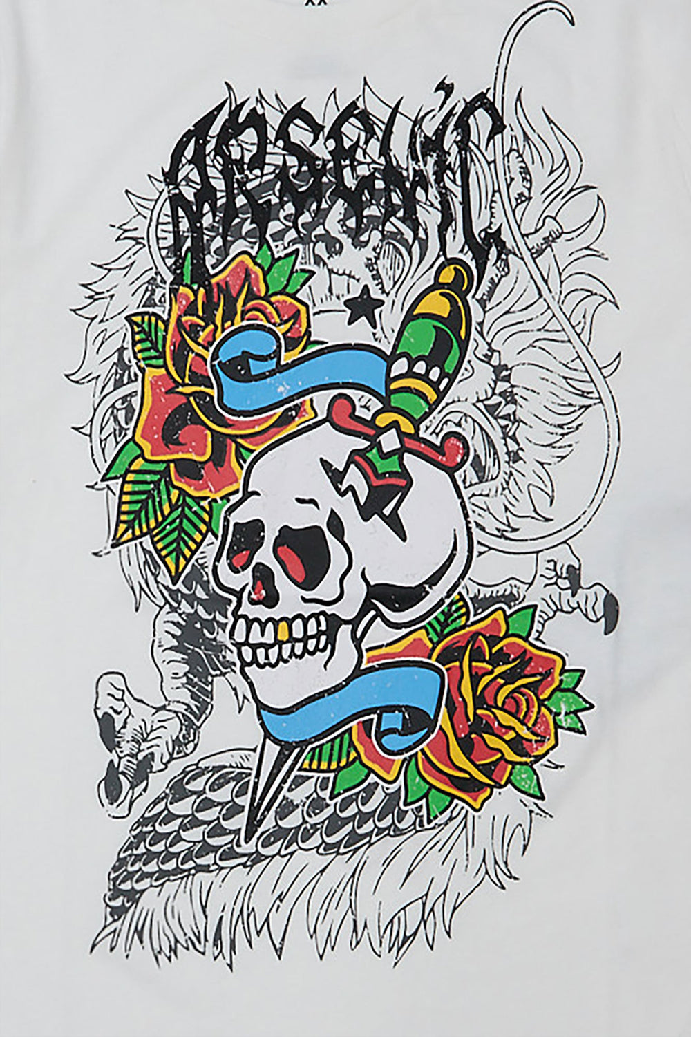 T-shirt imprimé crâne tatouage Arsenic junior T-shirt imprimé crâne tatouage Arsenic junior - West49