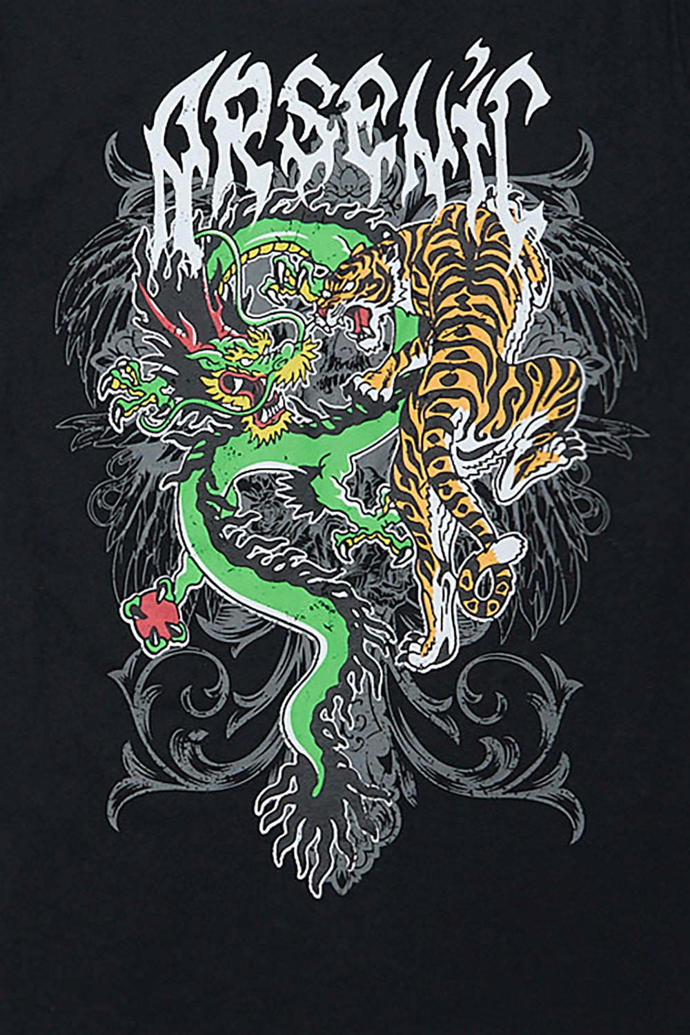 T-shirt imprimé dragon tatouage Arsenic junior T-shirt imprimé dragon tatouage Arsenic junior