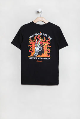 T-Shirt Imprimé Idle Hands Arsenic Junior