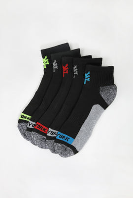 Zoo York Youth 5-Pack Athletic Ankle Socks