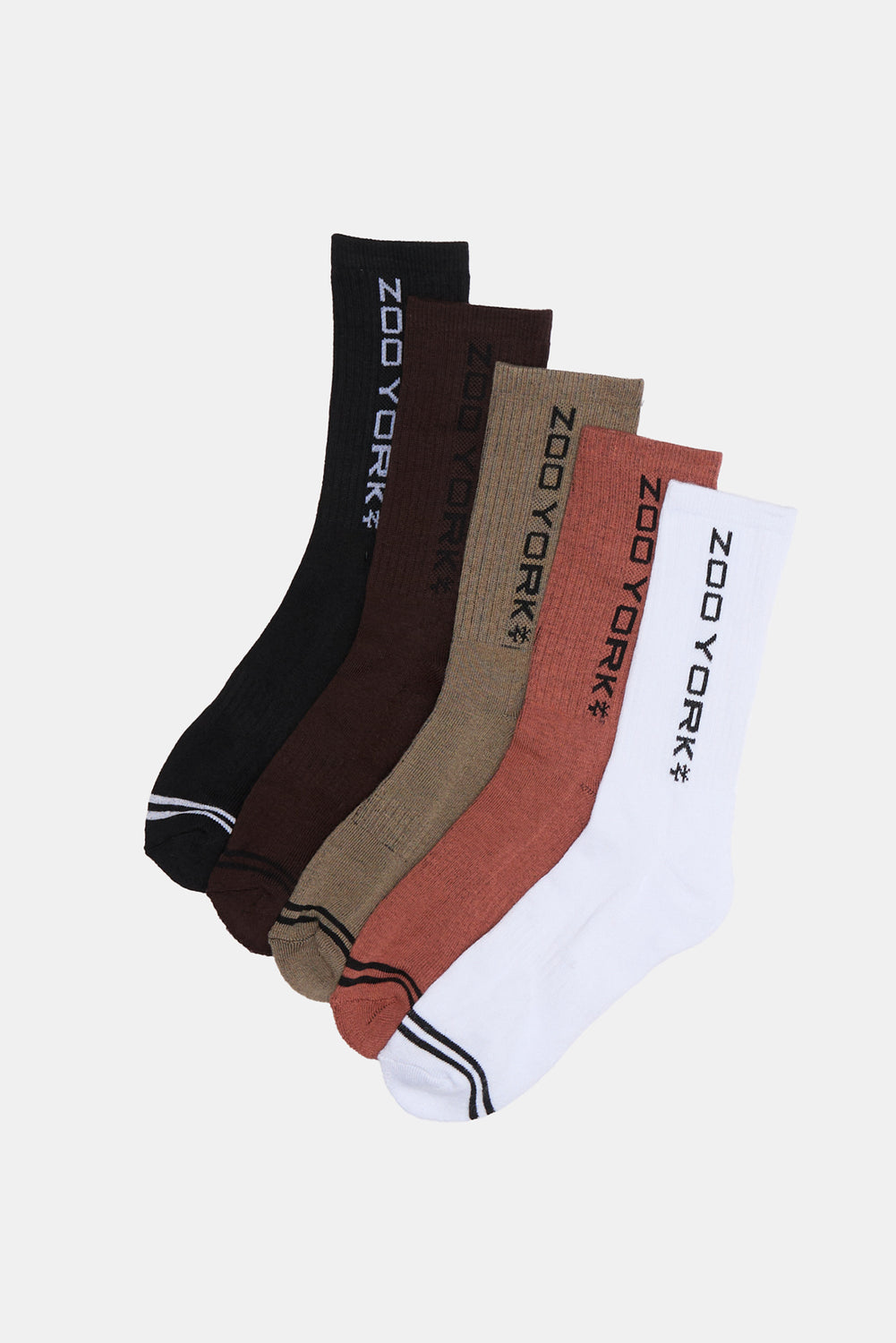 Zoo York Youth 5-Pack Athletic Crew Socks Zoo York Youth 5-Pack Athletic Crew Socks