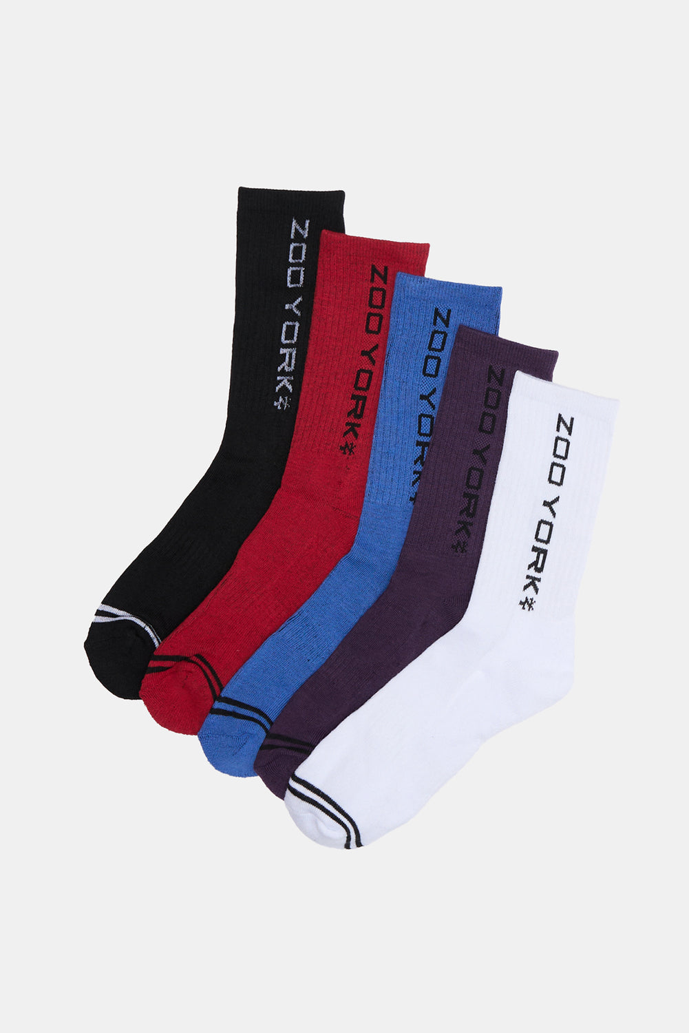 Zoo York Youth 5-Pack Athletic Crew Socks Zoo York Youth 5-Pack Athletic Crew Socks