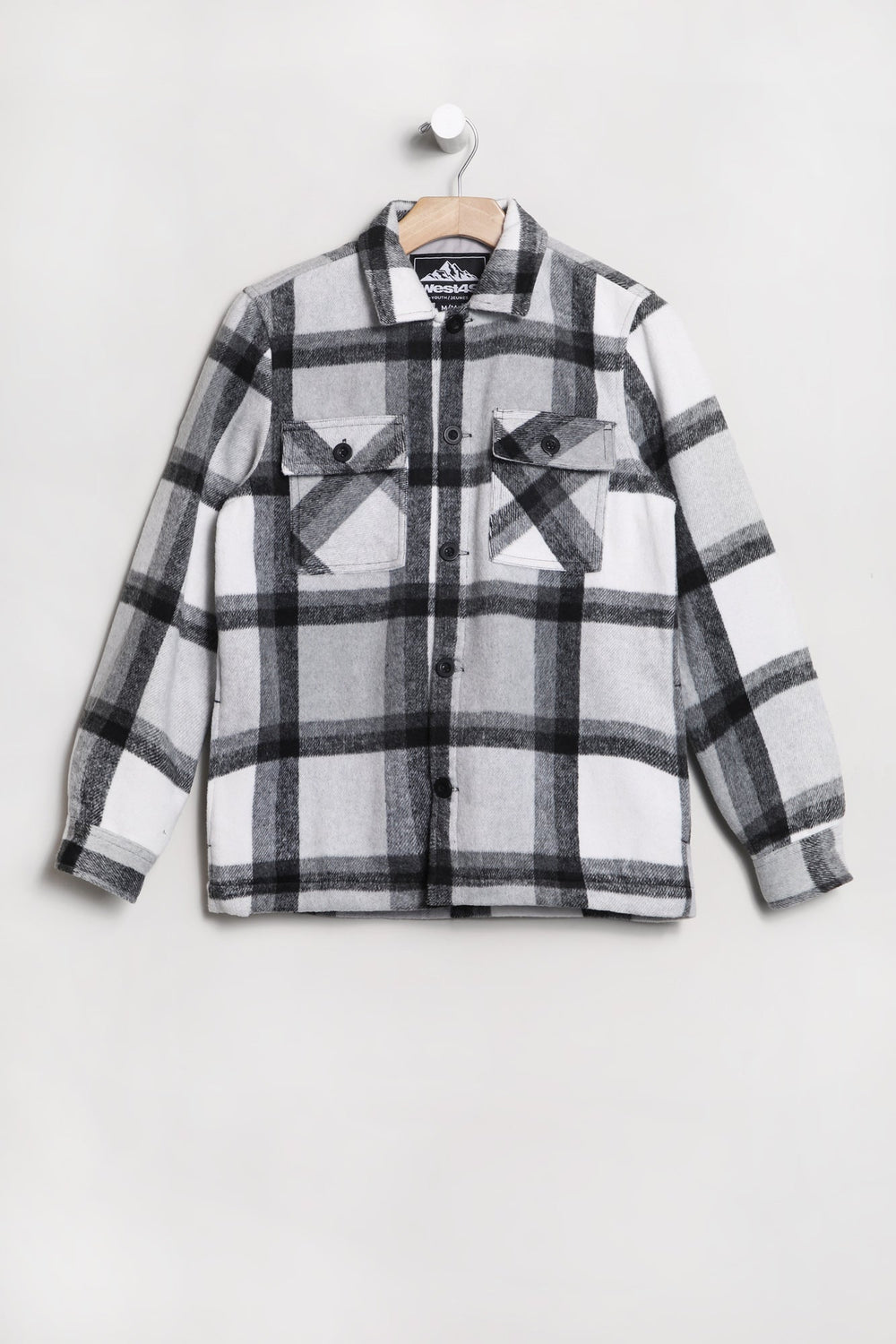 Veste-Chemise à Carreaux West49 Junior Blanc